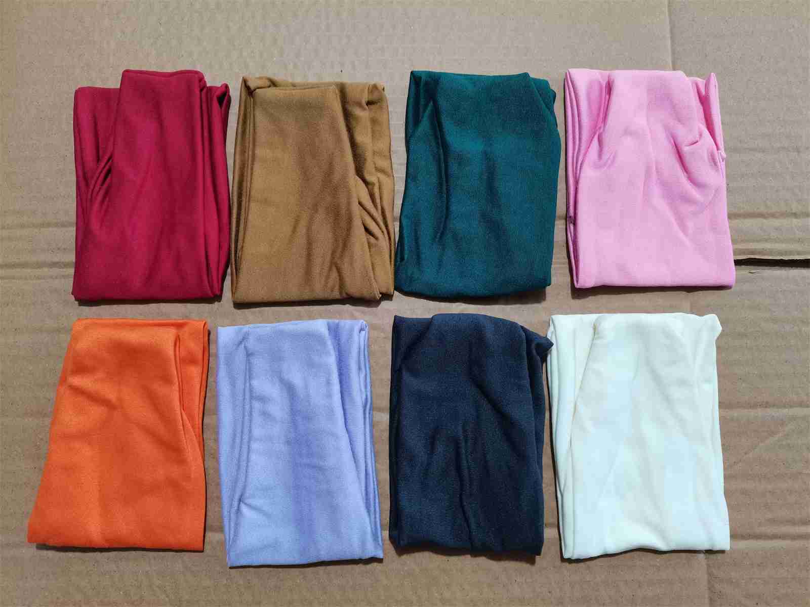 Sampled units arranged for colour and material comparison during inspection